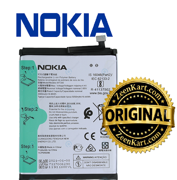WT340 4 Original Nokia G20 (TA-1336, TA-1365, TA-1372) Battery WT340 - 5050mAh - Image 1