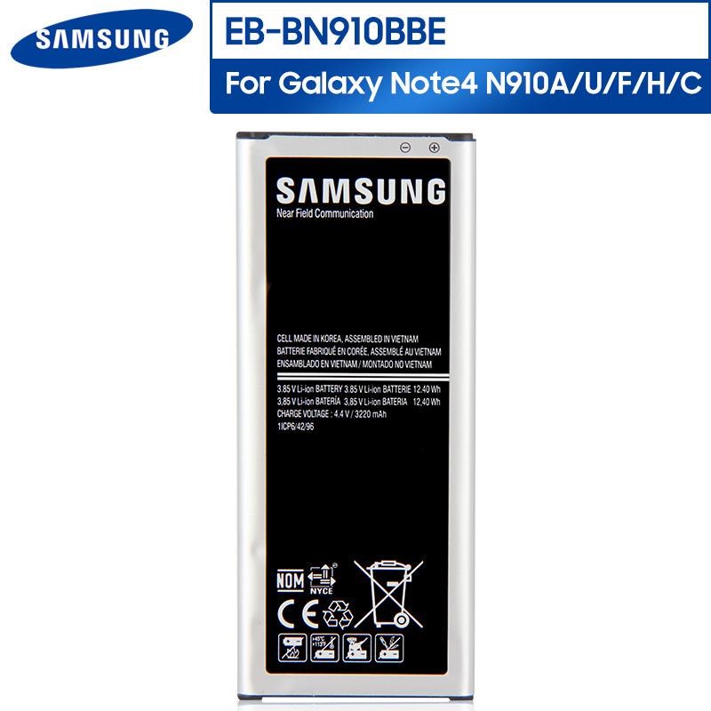 EB-BN910BBE 3 Original Samsung EB-BN910BBE Battery For Samsung Galaxy Note 4 (SM-N910F) Mobile - 3220mAh - Image 1