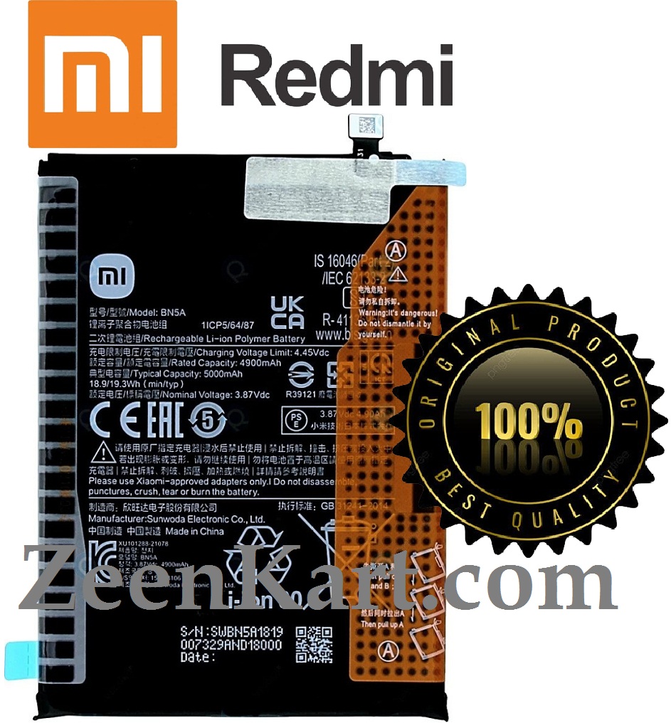 BN5A 1 - Copy Original Xiaomi Redmi Note 10T 5G (M2103K19I, M2103K19Y) Battery BN5A - 5000mAh - Image 1