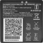 Original Jio ZT-GY974745 Battery For JioFi JMR815 & JioFi 6 JMR1040 Hotspot Dongle Wireless Router - 3000mAh - Image 2