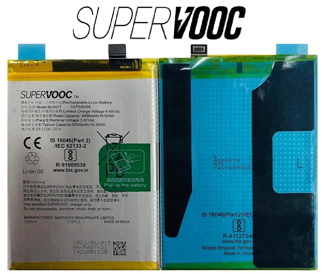 BLPA77 1 Original OPPO A3 5G (CPH2683) / A3 Pro 5G (CPH2639) / A3x 5G (CPH2681) Battery BLPA77 - 5100mAh - Image 1