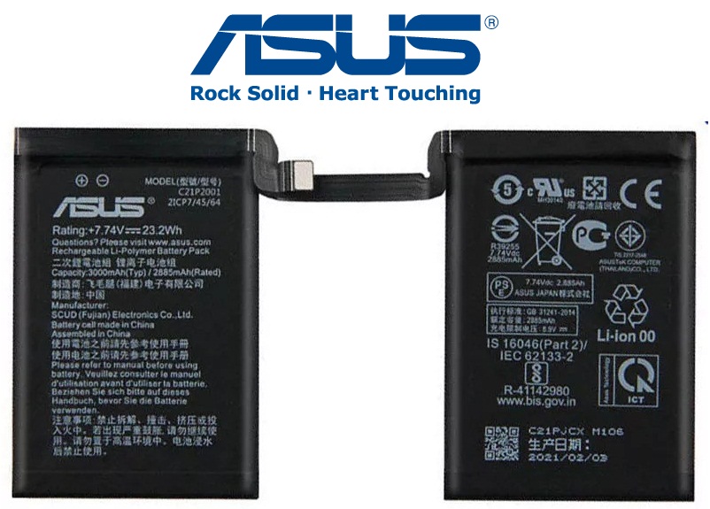 C21P2001 3 Original Asus ROG Phone 5 / 5s / 5 Pro / 5s Pro / 5 Ultimate Battery C21P2001 - 6000mAh - Image 1