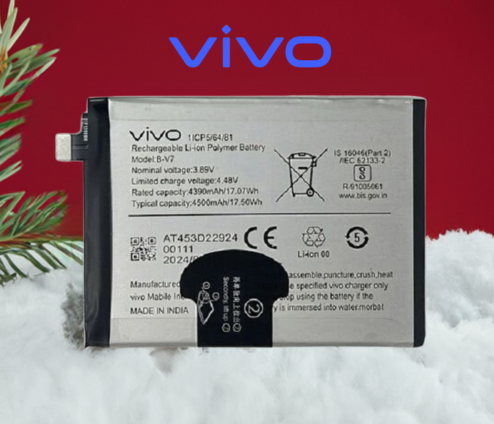 B-V7 Original Vivo B-V7 Battery For Vivo V25 5G / Vivo V25e Mobile - 4500mAh - Image 1