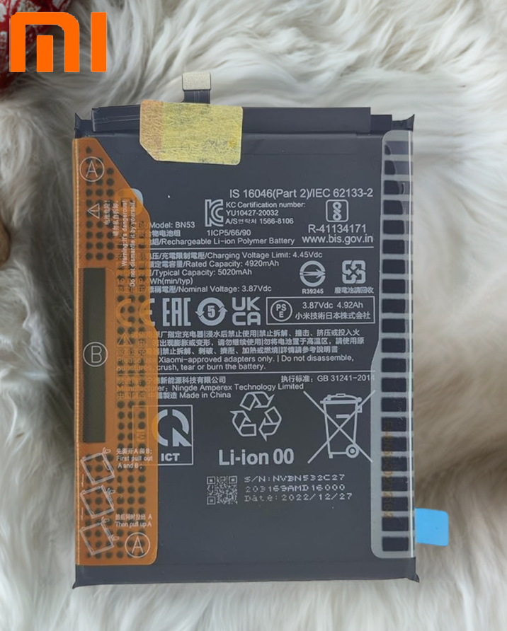 BN53 64 Original Mi Redmi Note 10 Pro (M2101K6G, M2101K6R) Battery BN53 - 5020mAh - Image 1