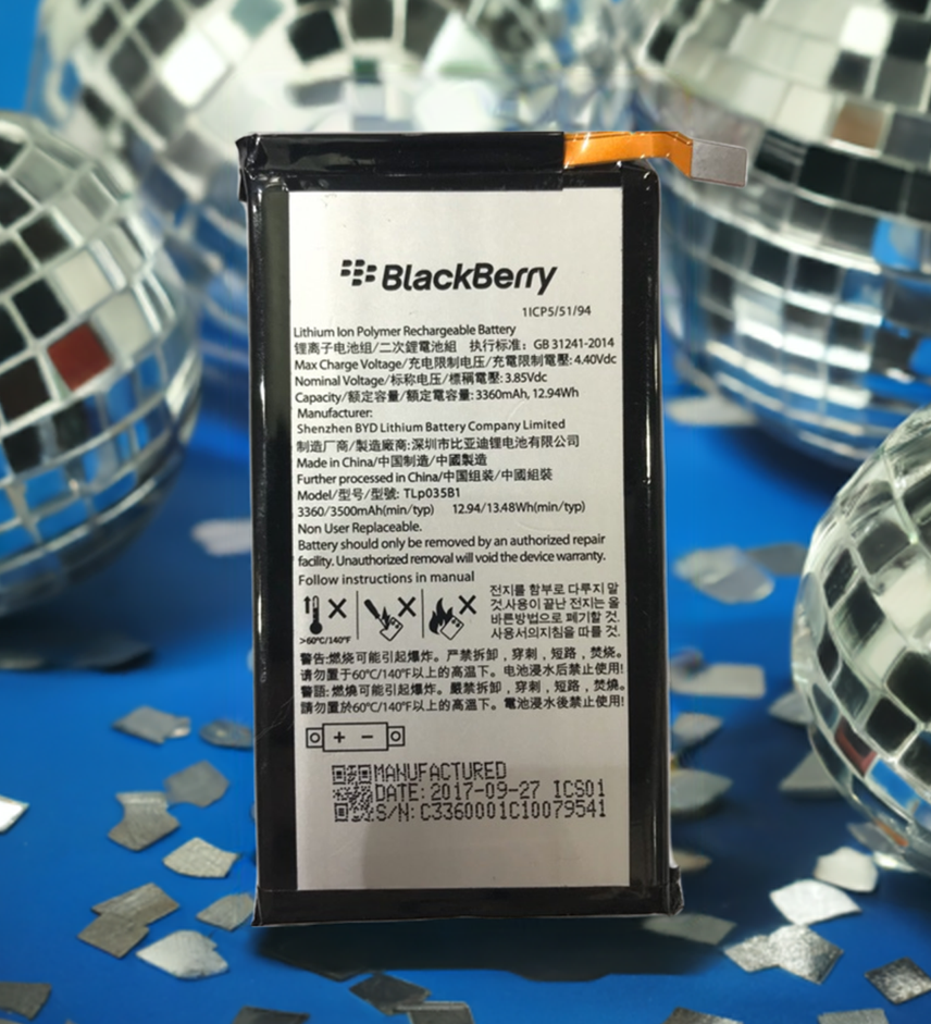 Tlp035B1 2 Original BlackBerry KEY2 (BBF100-6, BBF100-1, BBF100-2, BBF100-4) Battery Tlp035B1 - 3500mAh - Image 1
