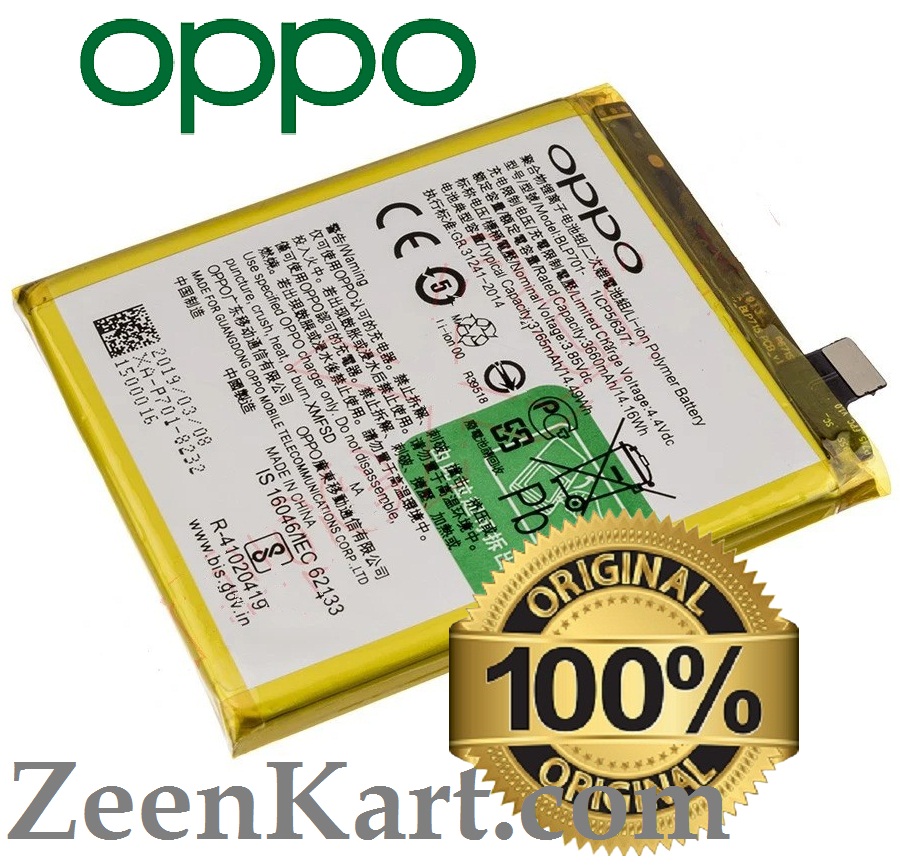 BLP701 1 Original Oppo BLP701 Battery For Oppo Reno (CPH1917, PCAM00, PCAT00) Mobile - 3765mAh - Image 1