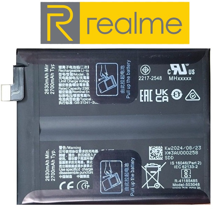 BLPA25 100% Original Realme GT5 Pro Battery BLPA25 - 5400mAh - Image 1