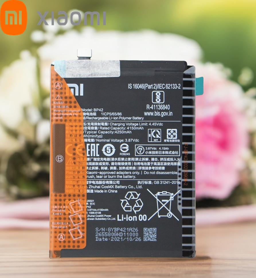 BP42 2 Original Mi 11 Lite 5G (M2101K9G, M2101K9C, M2101K9R) Battery BP42 - 4250mAh - Image 1