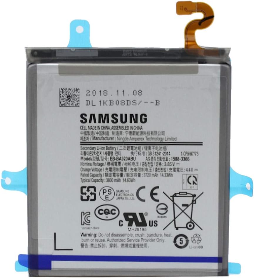 EB-BA920ABU 4 Original Samsung Galaxy A9 2018 (SM-A920F, SM-A9200, SM-A920N) Battery EB-BA920ABU - 3800mAh - Image 1