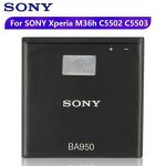 Original Sony BA950 Battery For Sony Xperia ZR SO-04E M36h C5502 C5503 AB-0300 - 2300mAh