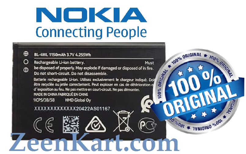 BL-4WL 1 Original Nokia 225 4G (TA-1321, TA-1296, TA-1279, TA-1276, TA-1282) Battery BL-4WL - 1150mAh - Image 1