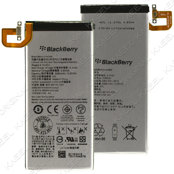 Priv Original BlackBerry Priv (HUSV1, STV100-3, STV100-1) Battery BAT-60122-003 - 3440mAh - Image 1