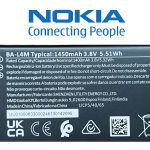 Original Nokia 235 4G (2024) TA-1616 DS Battery BA-L4M - 1450mAh
