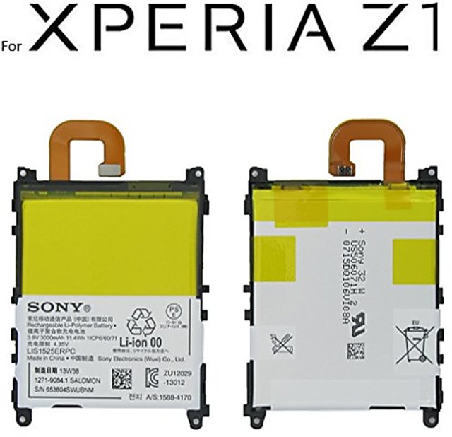 Sony Z1 1 Original Sony Xperia Z1 (C6903, C6902, C6906, SO-01F, SOL23) Battery LIS1525ERPC - 3000mAh - Image 1