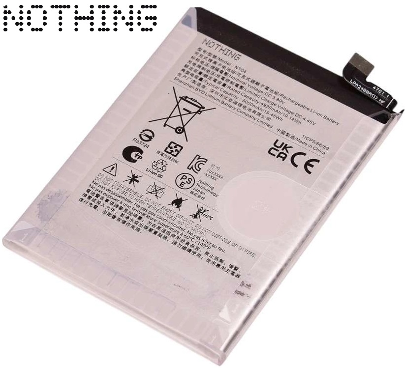 NT04 22 Original Nothing Phone (3a) / Phone (3a) Pro / CMF Phone 2 Pro 5G Battery NT04 - 5000mAh - Image 1