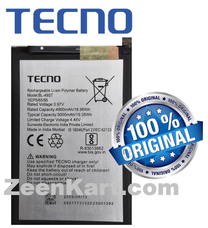 BL-49ST Original Tecno Spark 10 Pro (KI7) Battery BL-49ST - 5000mAh - Image 1