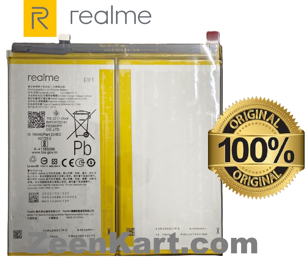 BLT005 33 Original Realme BLT005 Battery For Realme Pad X Tablet – 8340mAh - Image 1