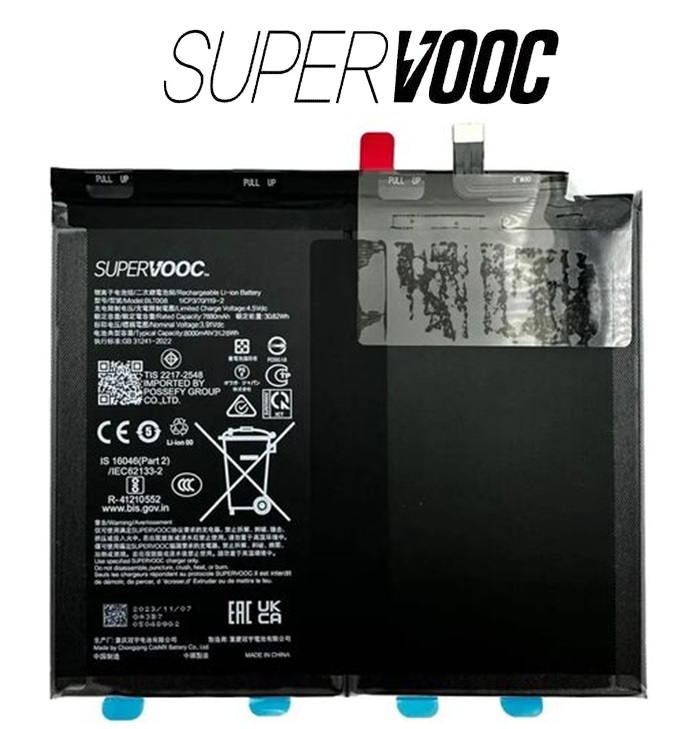 BLT008 Original OnePlus Pad Go / OPPO Pad Neo / OPPO Pad Air 2 Tablet Battery BLT008 - 8000mAh - Image 1