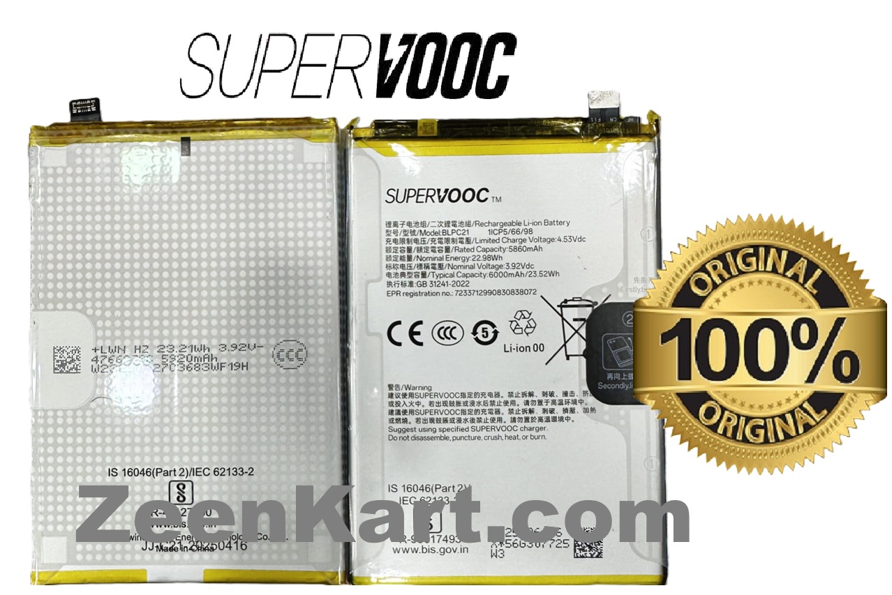 BLPC21 1 Original SuperVOOC BLPC21 Battery For OPPO A5x 5G / K13x 5G Mobile - 6000mAh - Image 1