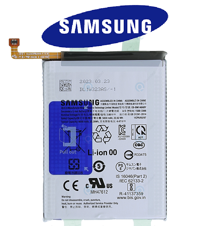EB-BM146ABY 10 - Copy Original Samsung Galaxy F54 5G (SM-E546B) Battery EB-BM146ABY - 6000mAh - Image 1