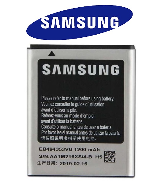EB494353VU H5 Original Samsung Galaxy Mini S5570 / Wave S5750 / Wave S7230 / Wave 2 S5250 / Wave 2 Pro S5330 EB494353VU - 1200mAh - Image 1