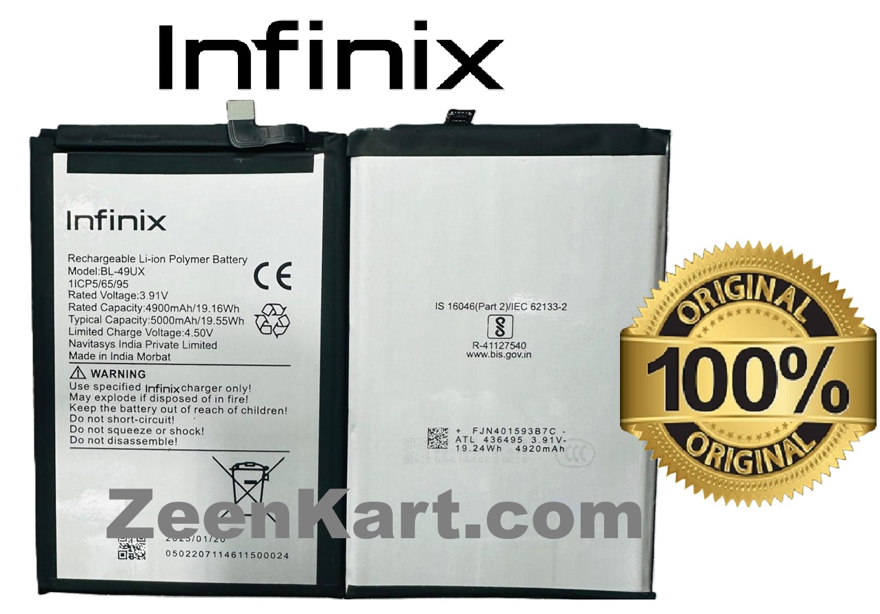 BL-49UX 1 Original Infinix BL-49UX Battery For Infinix HOT 50 Pro Plus (HOT 50 Pro+) Mobile - 5000mAh - Image 1