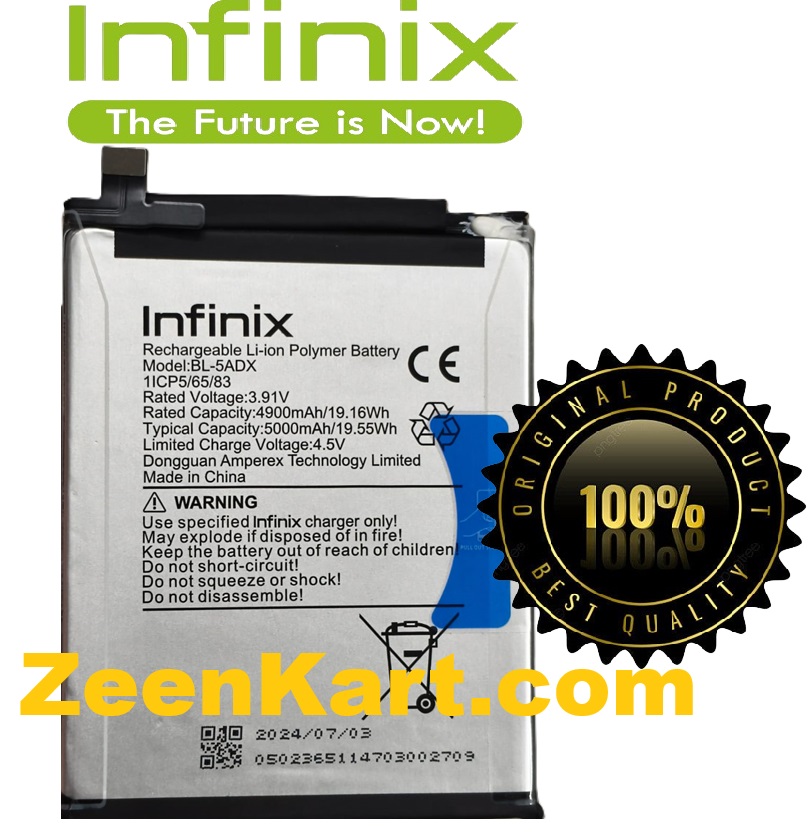BL-5ADX 3 100% Original Infinix Zero 40 5G Battery BL-5ADX - 5000mAh - Image 1