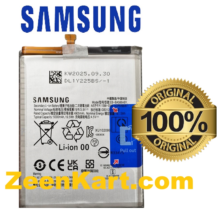 EB-BA566ABY 2 Original Samsung EB-BA566ABY Battery For Galaxy A56 5G / A36 5G / F56 5G Mobile EB-BA566ASE - 5000mAh - Image 1