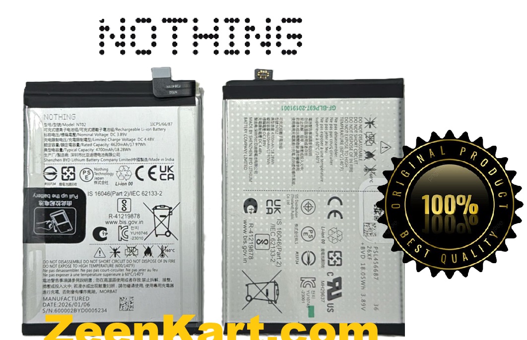NT02 Original Nothing Phone (2) / Nothing Phone 2 (A065) Battery NT02 - 4700mAh - Image 1