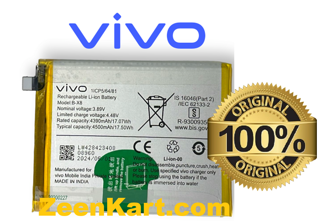 B-X8 3 (2) Original Vivo Y100 5G (V2239) Battery B-X8 - 4500mAh - Image 1