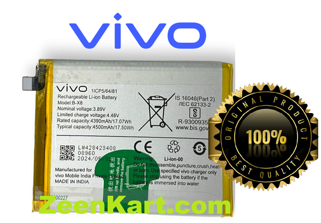 B-X8 3 (2) Original Vivo Y100A 5G (V2222) Battery B-X8 - 4500mAh - Image 1