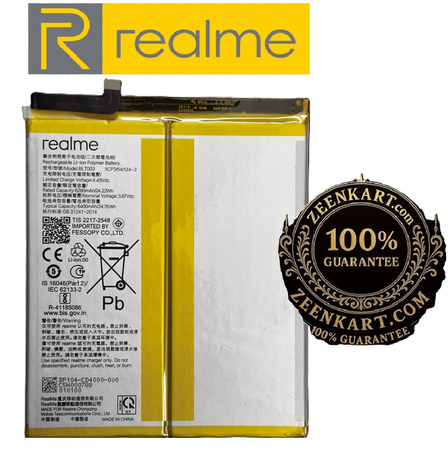 BLT003 100% Original Realme Pad Mini Battery BLT003 – 6400mAh - Image 1