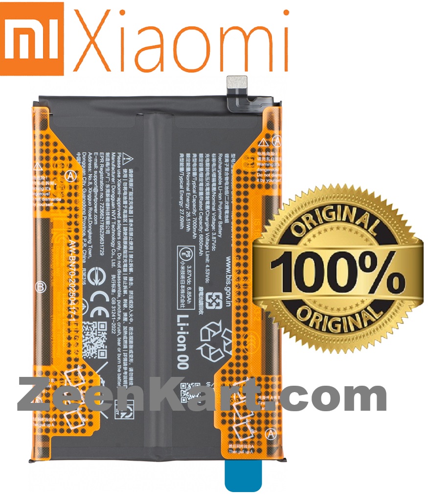 BN70 2 Original Mi BN70 Battery For Xiaomi Redmi 15 (4G & 5G) / POCO M7 4G Mobile - 7000mAh - Image 1