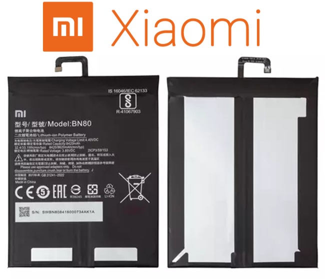 BN80 3 Original Mi Pad 4 Plus / Mi Pad 4+ Tab Battery BN80 - 8620mAh - Image 1