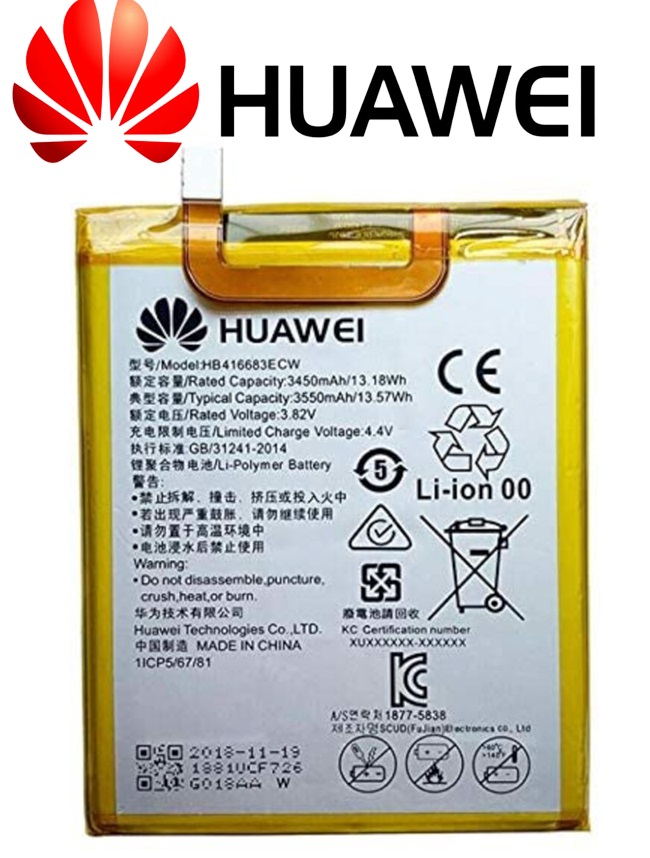 HB416683ECW Original Huawei Nexus 6P Battery HB416683ECW - 3550mAh - Image 1
