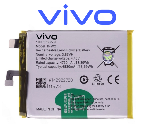 B-W2 2 Original & Brand New Vivo V25 Pro (V2158) Battery B-W2 - 4830mAh - Image 1