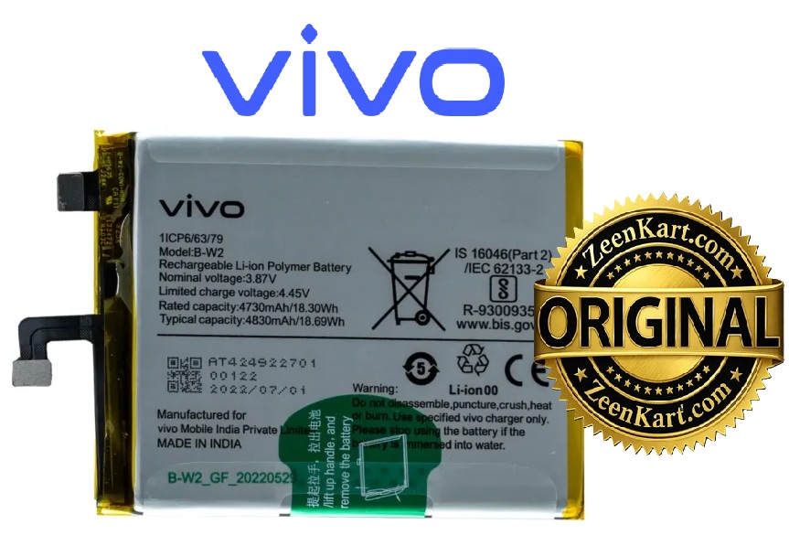B-W2 - C 100% Original Vivo V25 Pro Battery B-W2 - 4830mAh - Image 1