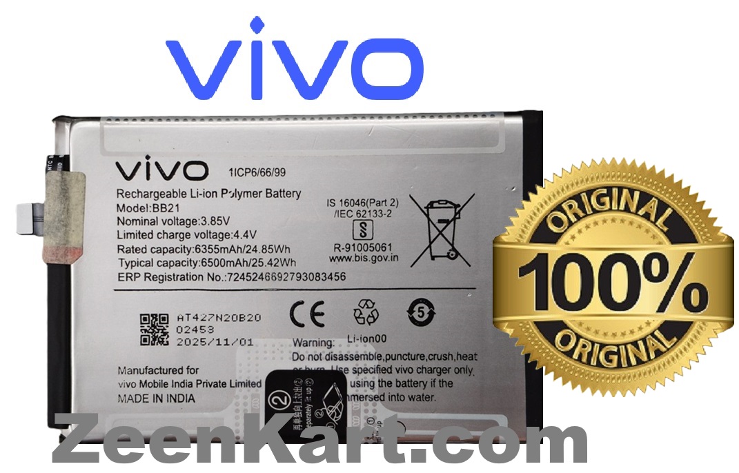 BB21 1 Original Vivo BB21 Battery For Vivo Y31 5G (V2521) Mobile – 6500mAh - Image 1