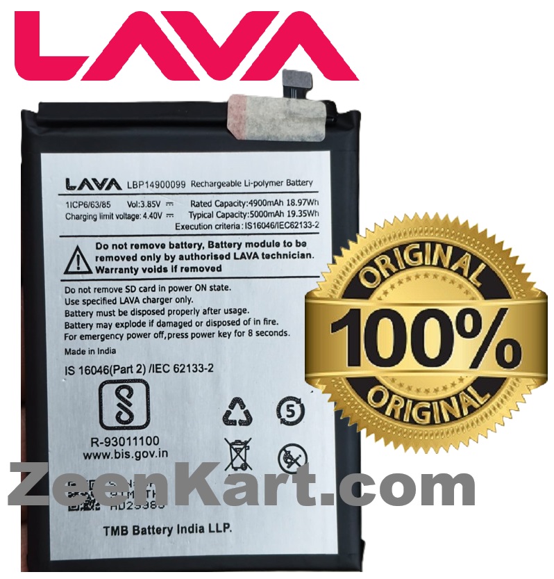 LBP14900099 Original LAVA LBP14900099 Battery For LAVA Blaze X 5G / LAVA Bold 5G Mobile - 5000mAh - Image 1
