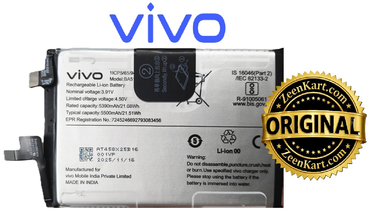 BA51 33 100% Original Vivo T3 Pro 5G Battery – 5500mAh - Image 1